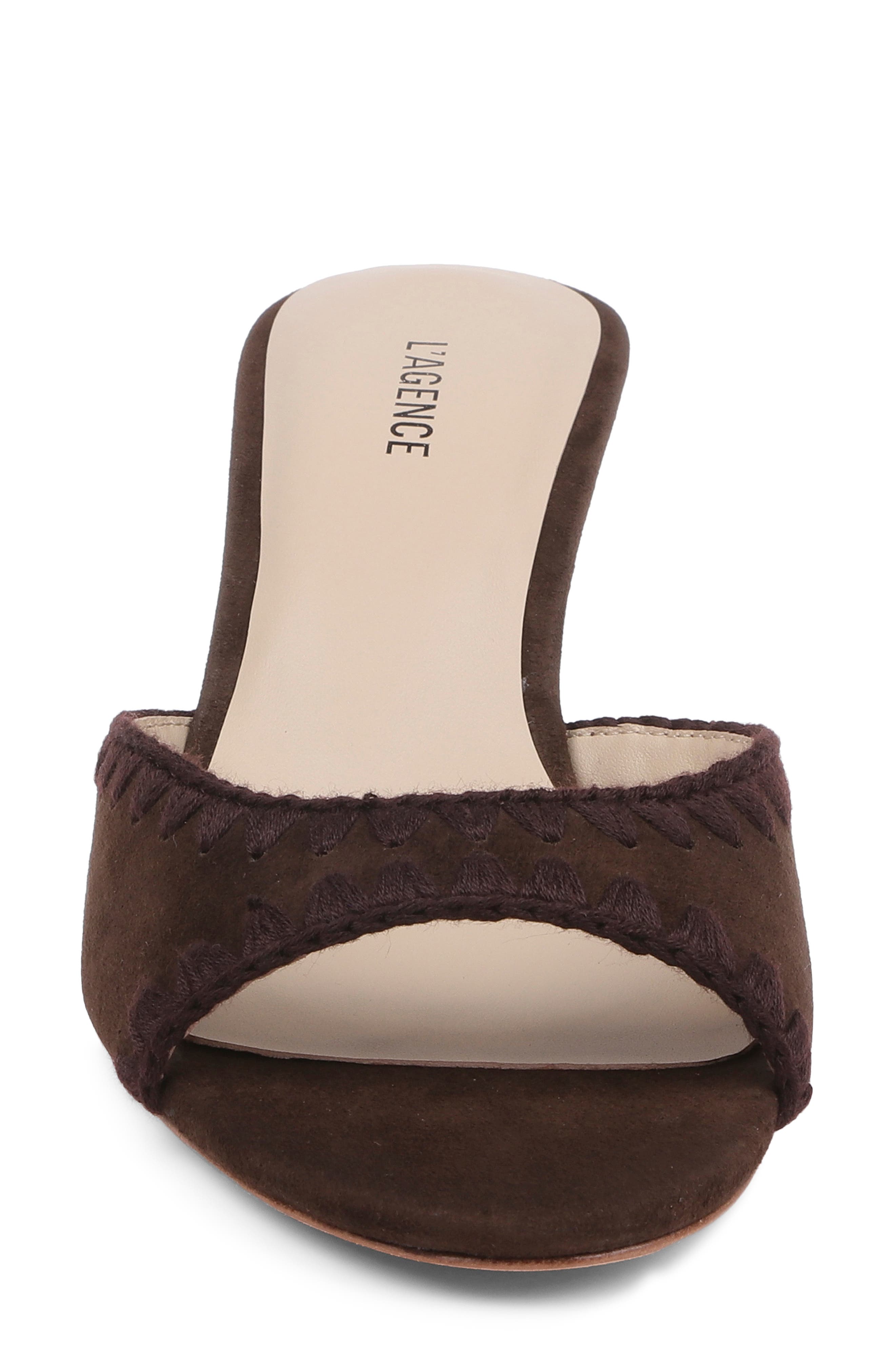 Lexington Slide Sandal, Alternate, color, CHOCOLATE SUEDE