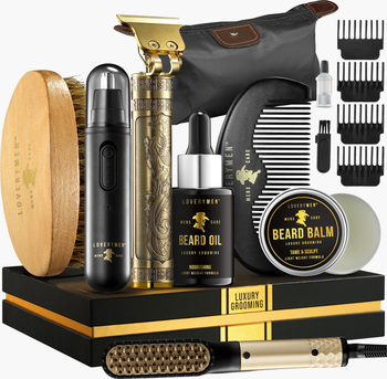Ultimate 9 Piece Luxury Mens Beard Grooming Kit