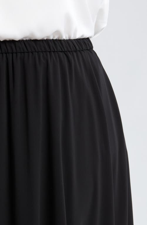 Alex Evenings Chiffon Maxi Skirt In Black