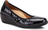 Spring Step Kartii Croc Embossed Wedge Pump