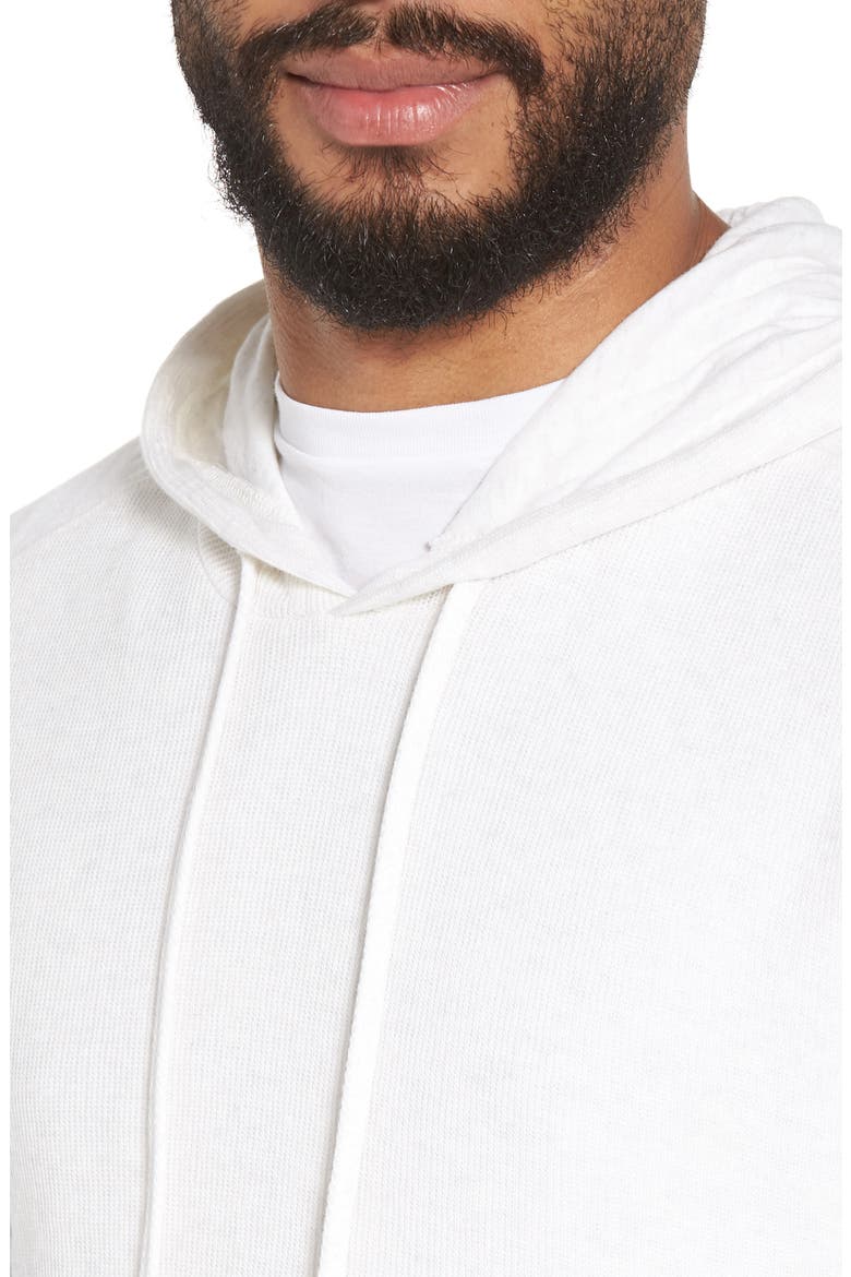 Double Knit Hoodie, Alternate, color, H OPTIC WHITE