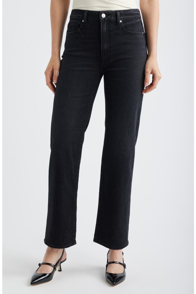 Stevie High Waist Straight Leg Jeans, Main, color, DARK ABYSS