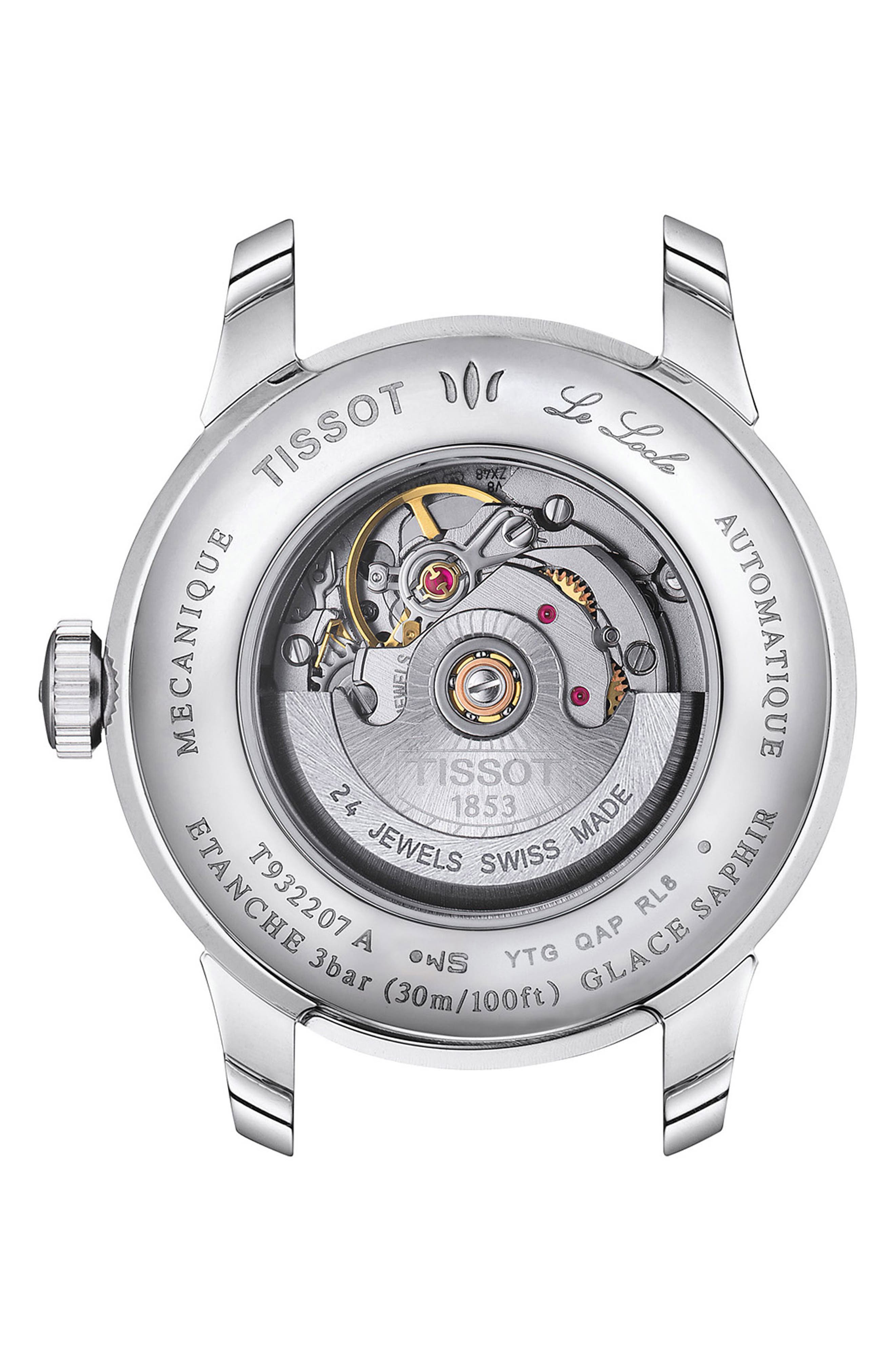 Tissot Le Locle Diamond Powermatic 80 Leather Strap Watch, 29mm