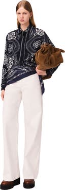 maje Bandana printed blouse