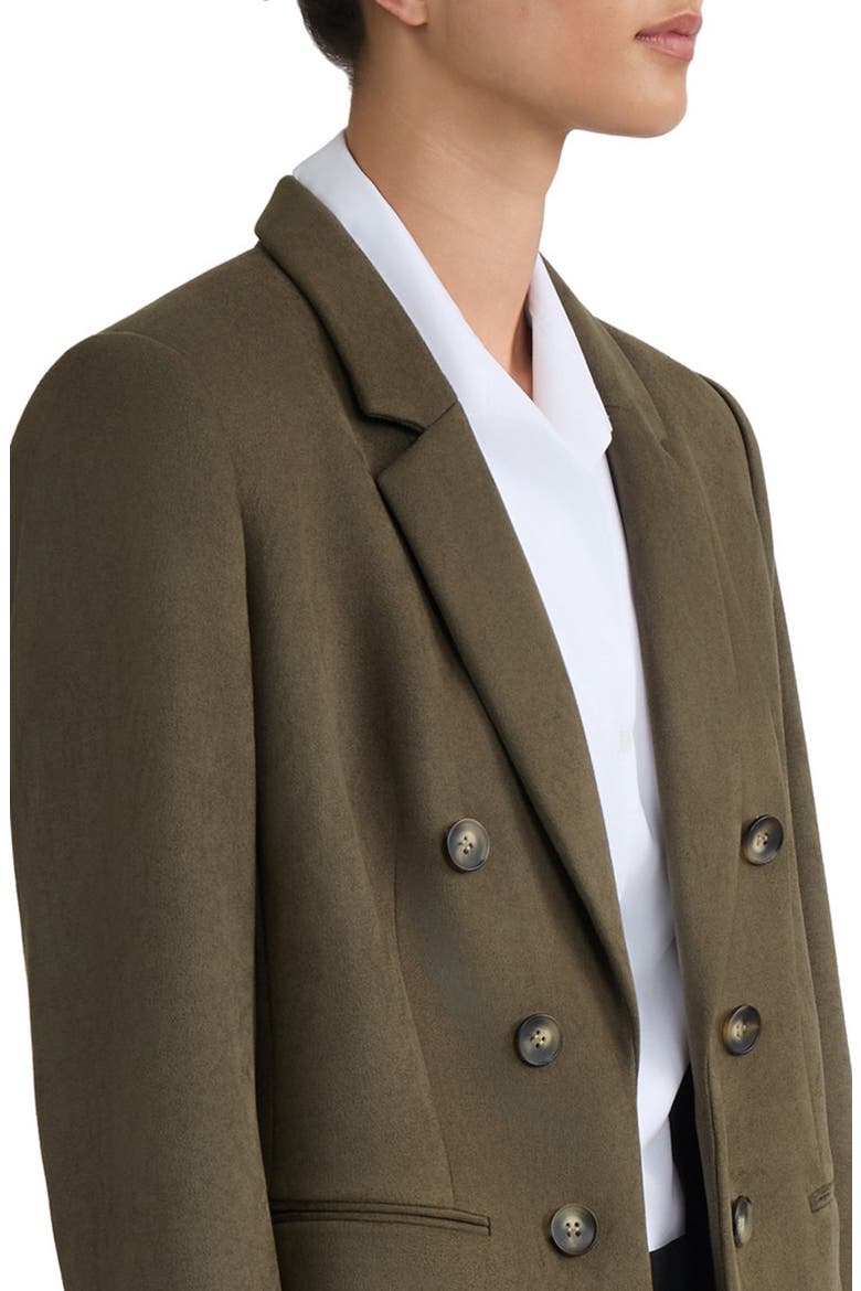 Scuba Knit Open Front Blazer, Alternate, color, JASPER GREEN