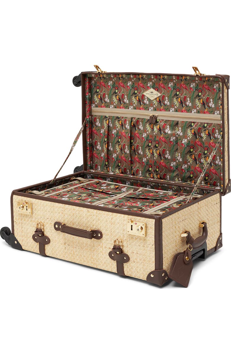 SteamLine Luggage The Explorer 26-Inch Check-In Rattan Spinner Packing Case, Alternate, color,