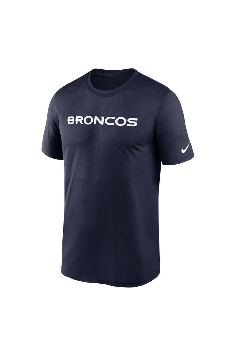 Nike Men's Nike Navy Denver Broncos Legend Wordmark Performance T-Shirt, Alternate, color, Navy