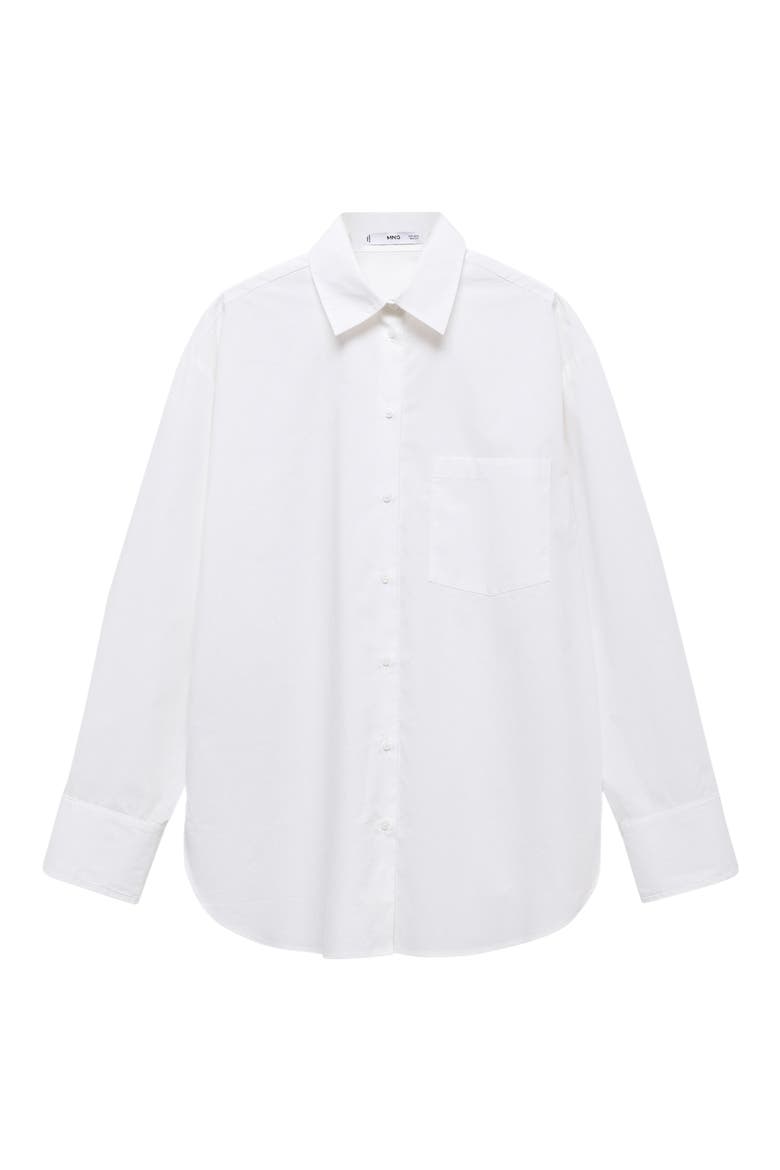 Juanes Oversize Button-Up Shirt, Alternate, color, WHITE