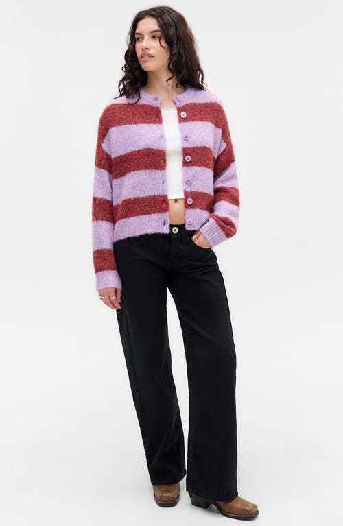 Bdg Urban Outfitters Dakota Stripe Cardigan In Pink