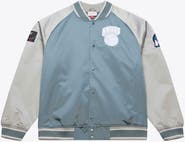 Mitchell & Ness Men's Mitchell & Ness Blue/Silver New York Knicks Thunderstorm Lightweight Satin Full-Snap Jacket