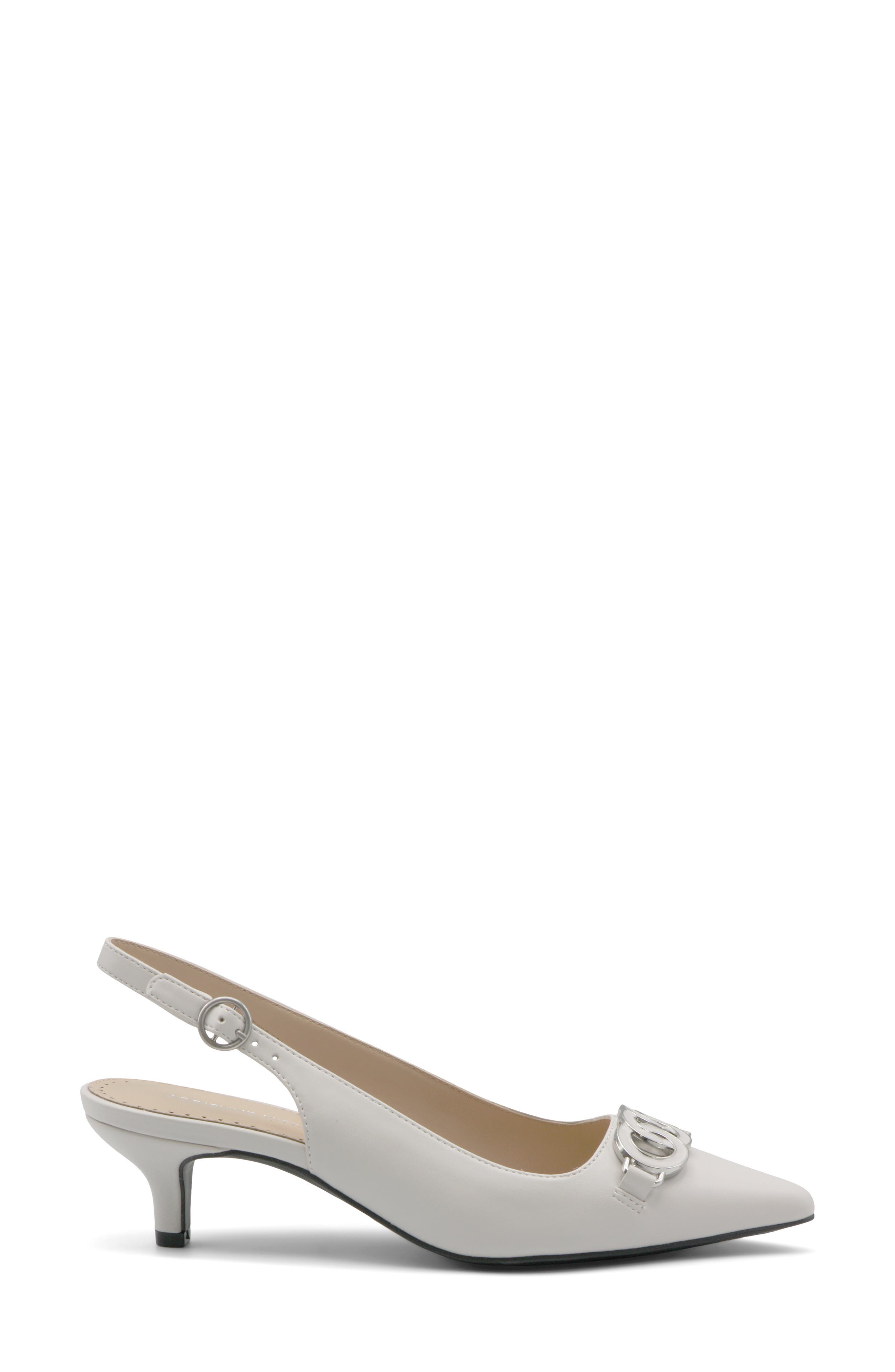 Adrienne Vittadini Sindy Slingback Pump, Alternate, color, White