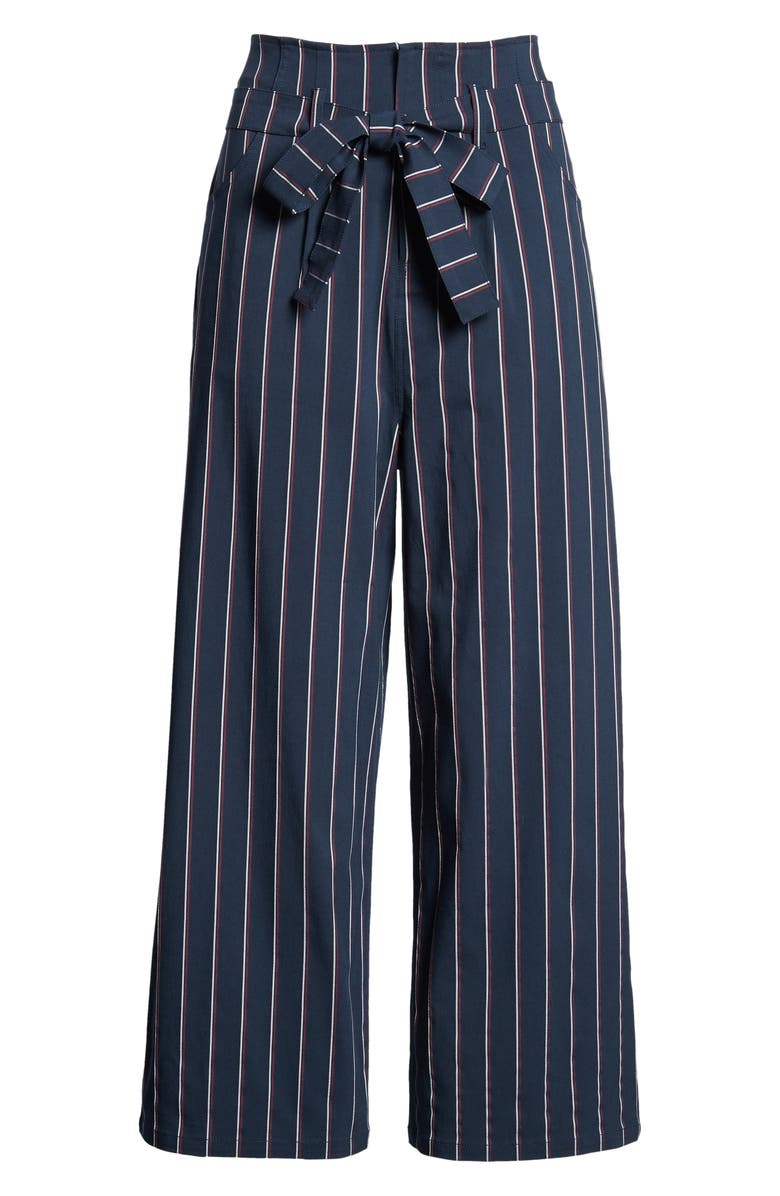 Leith Tie Waist Crop Trousers, Alternate, color, 