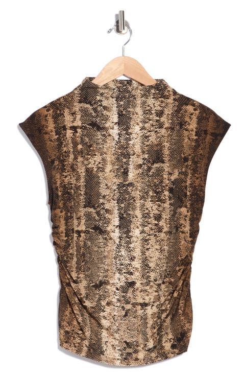 Funnel Neck Jersey Top