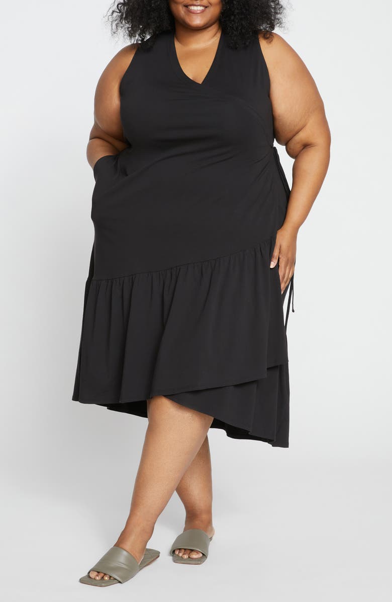 Universal Standard Twirl Tiered Wrap Dress, Main, color, 