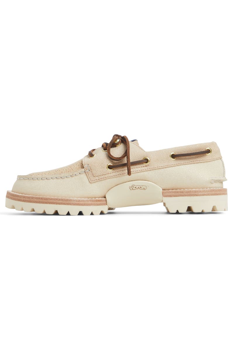 Sperry Authentic Original<sup>™</sup> 3-Eye Lug Sole Boat Shoe, Alternate, color, Medium Beige