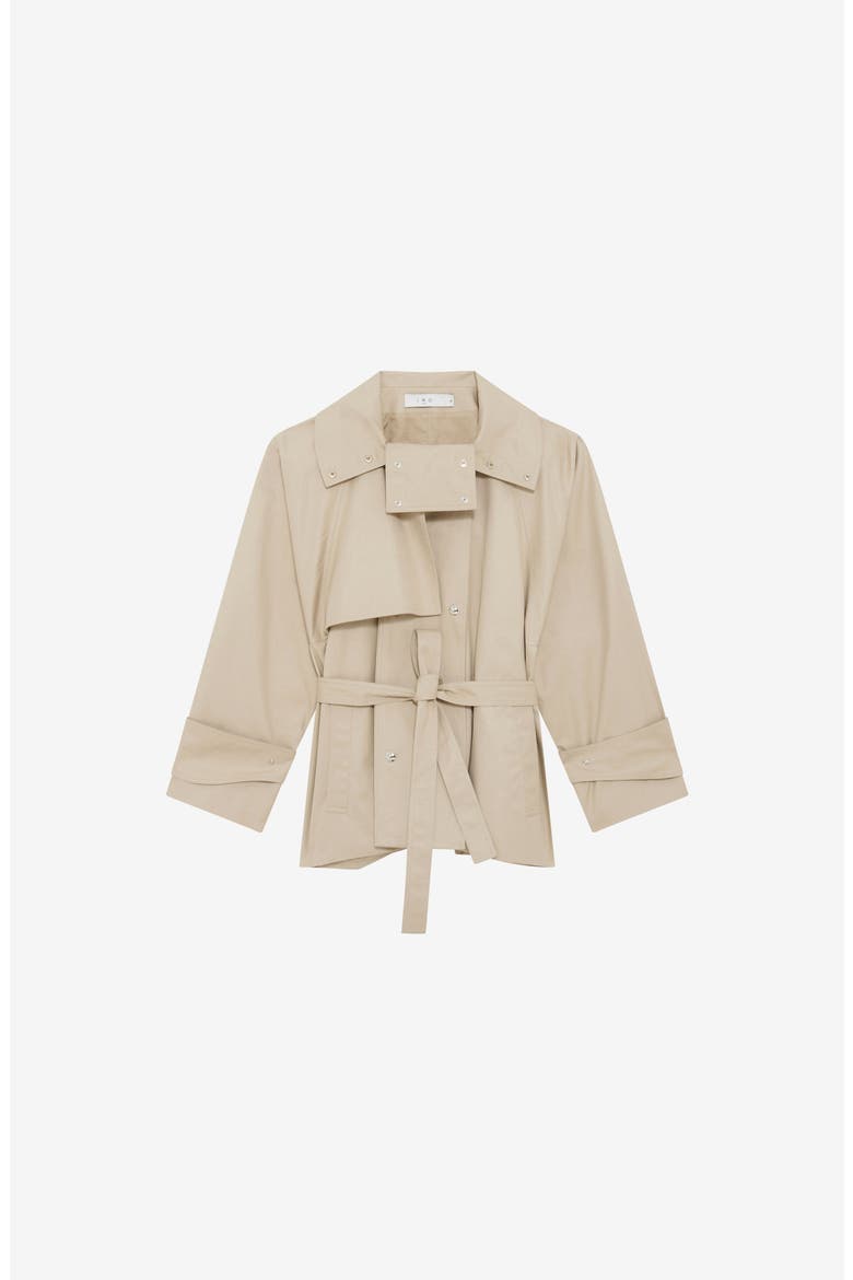Ralya Short Trench Jacket, Alternate, color, Warm Grey