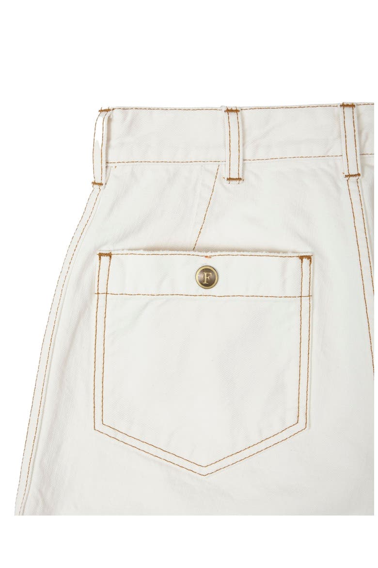 JoelleT Wide Fit Light Denim Trousers, Alternate, color, Ecru