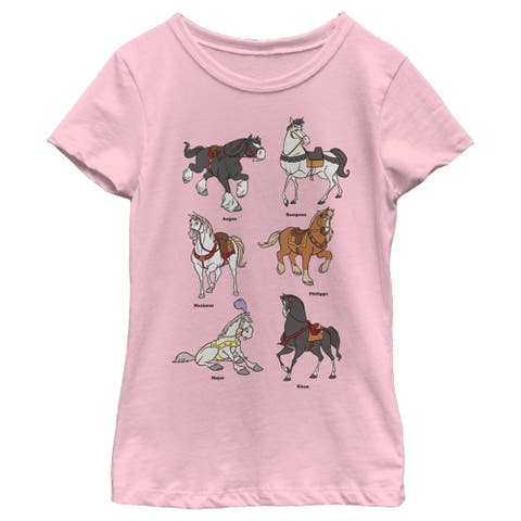 Girl's Disney Favorite Horse Characters  Graphic T-Shirt