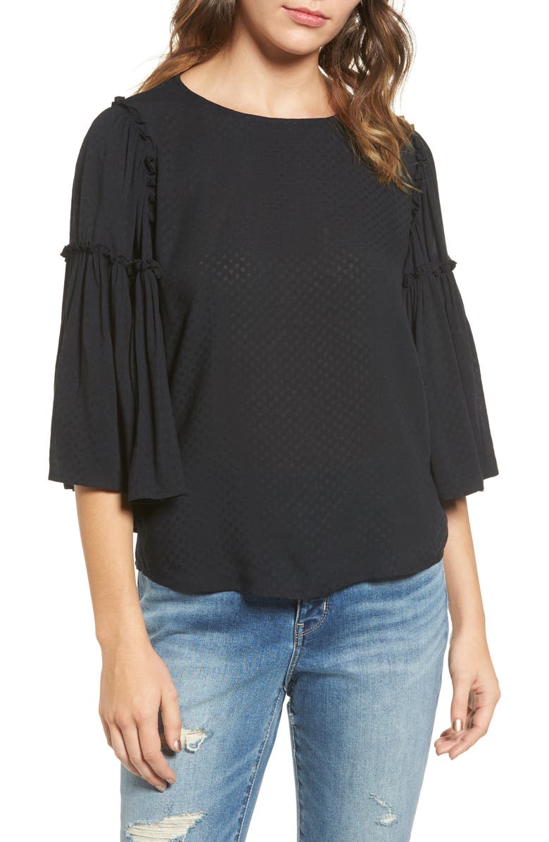 Hinge Ruffle Blouse, Main, color, 