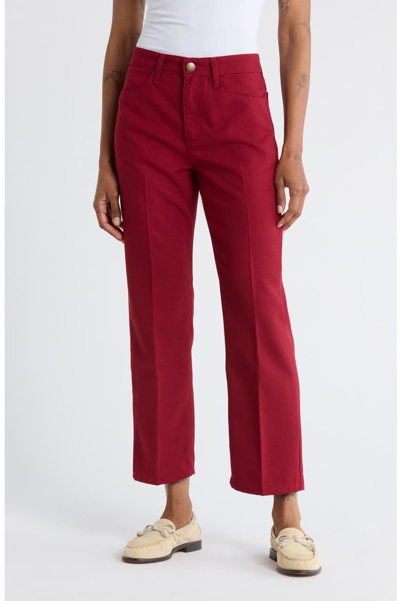 The Kevin High Waist Ankle Pants, Main, color, CURRANT