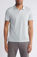 Robert Barakett Foyer Floral Cotton Johnny Collar Polo