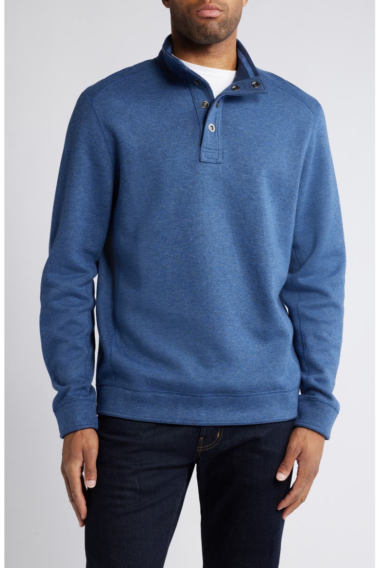 Tommy Bahama Flip Coast Reversible Snap Neck Henley Pullover (Men