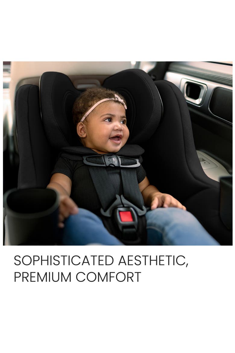 Galaxy360™ Slim Rotating Convertible Car Seat With SwivelSmooth™, Alternate, color, RAVEN BLACK