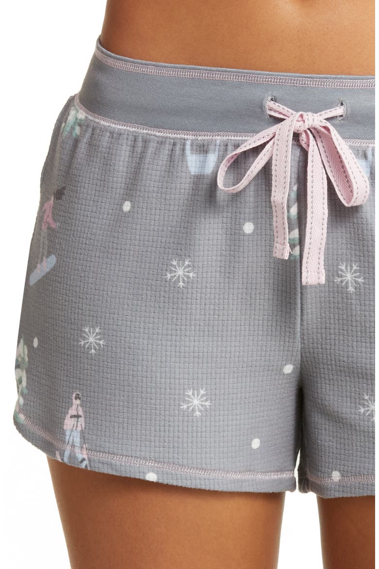 Vitamin Ski Short Pajamas, Alternate, color, GREY