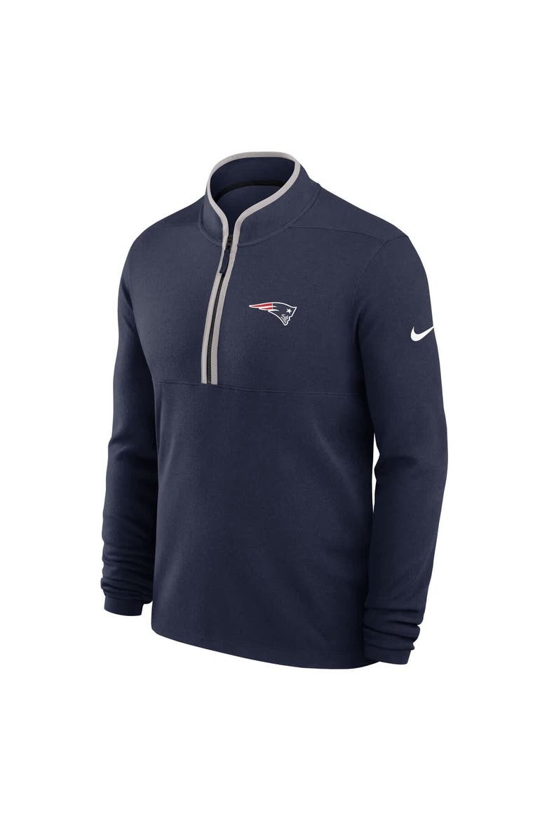 Men's Nike Navy New England Patriots Lightweight Victory Performance Half-Zip Pullover, Alternate, color, Navy