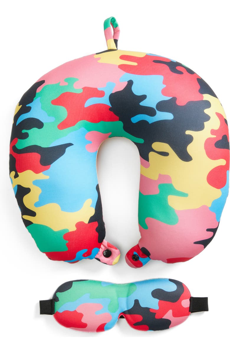 Flight 001 Neck Pillow & Eye Mask Set, Main, color,