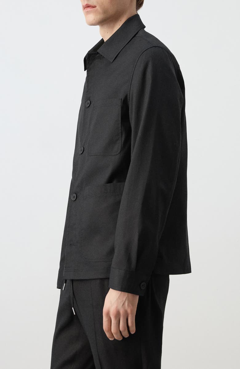 MANGO Patch Pocket Jacket, Alternate, color, Black