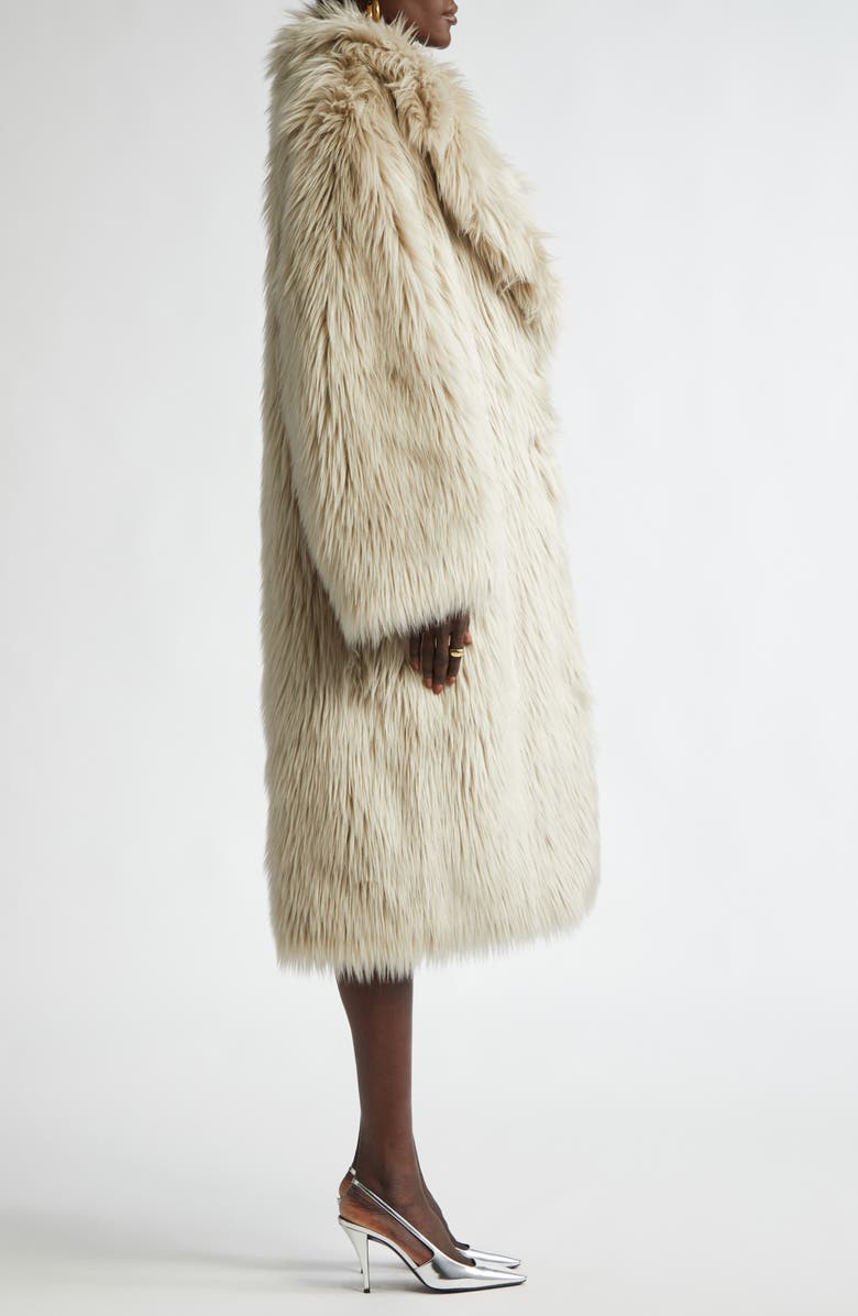 St. John Collection Faux Fur Coat, Alternate, color,