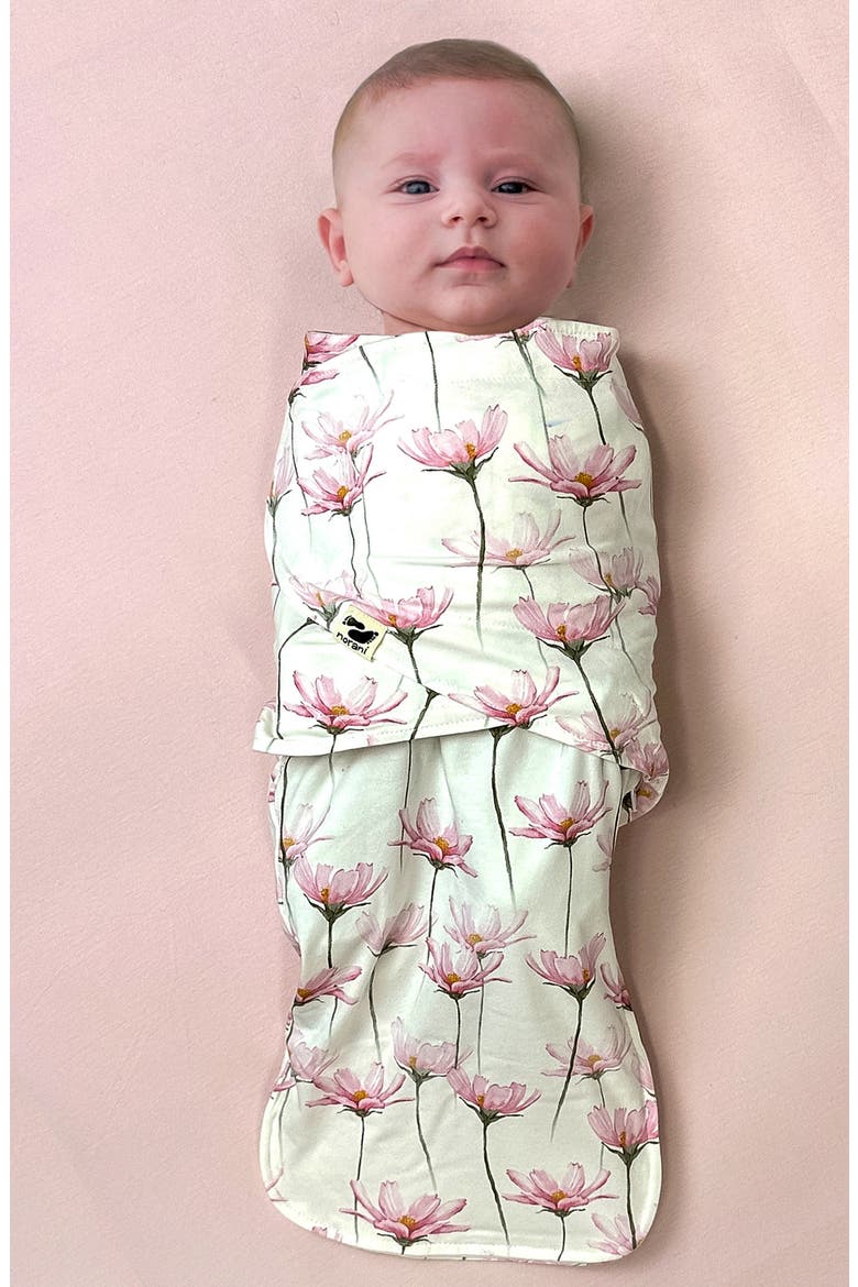 Organic Snugababe Swaddle Sleep Pod with Arm Inserts, Alternate, color, PINK/ GREEN