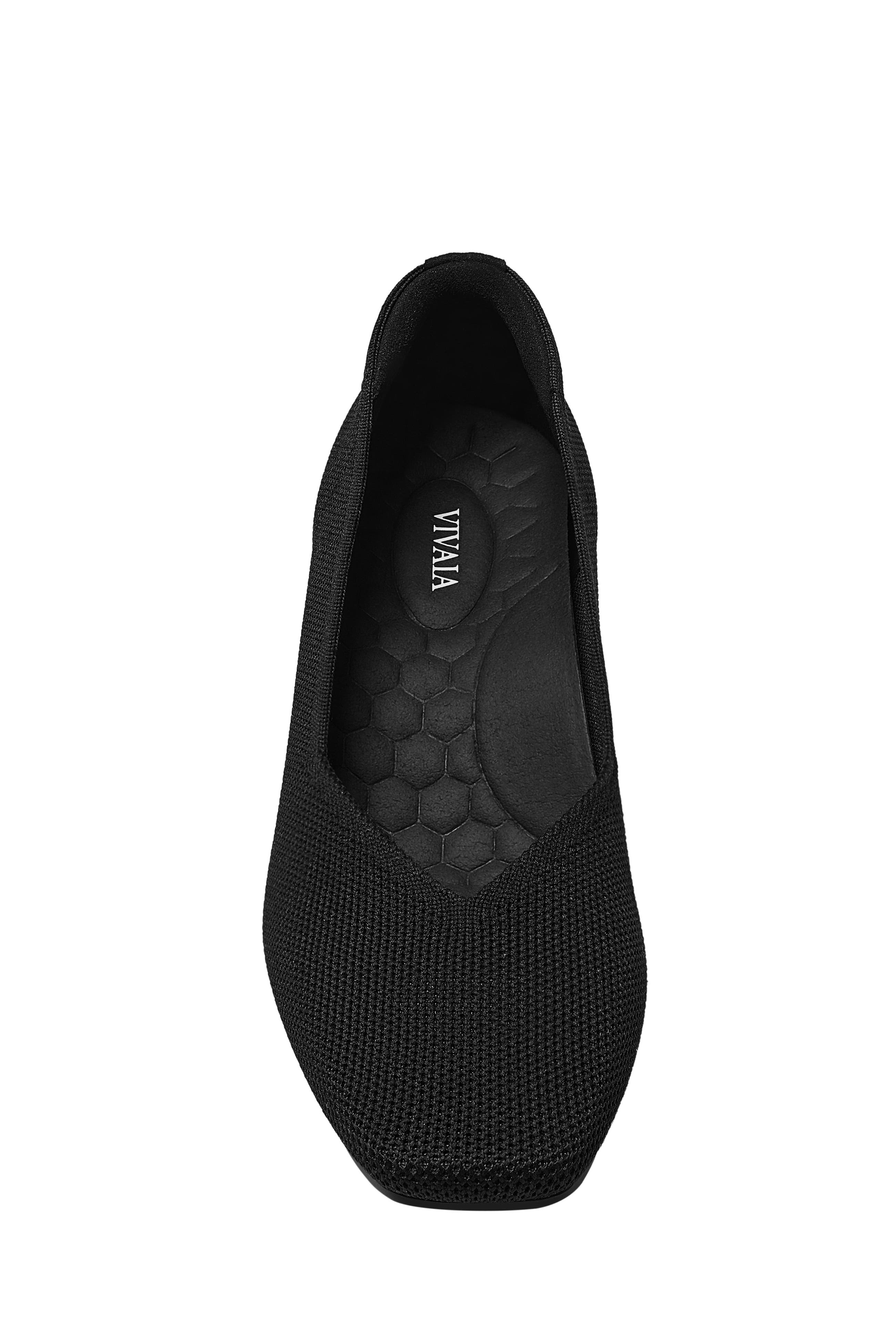 Megan Square-Toe Stress Free Chunky Heels, Alternate, color, Black