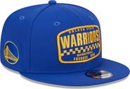 New Era Men's New Era Royal Golden State Warriors  Rally Drive Finish Line Patch 9FIFTY Snapback Hat