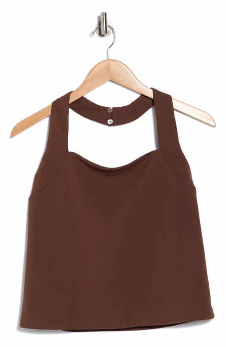 Halogen® Square Neck Halter Top