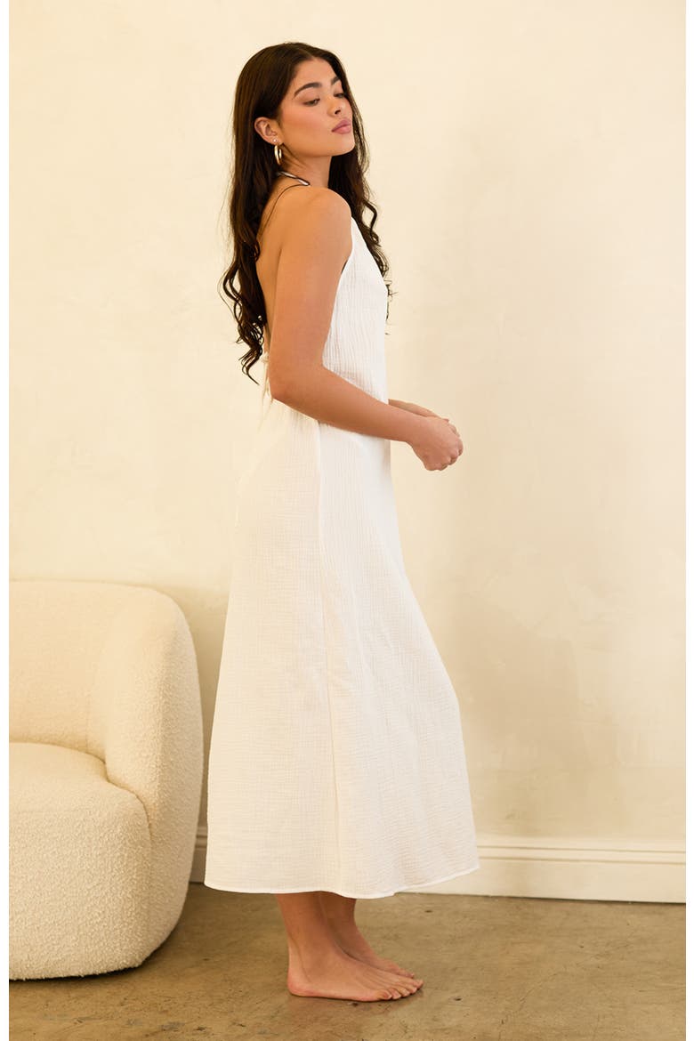 Daylight High Neckline Dress, Alternate, color, White