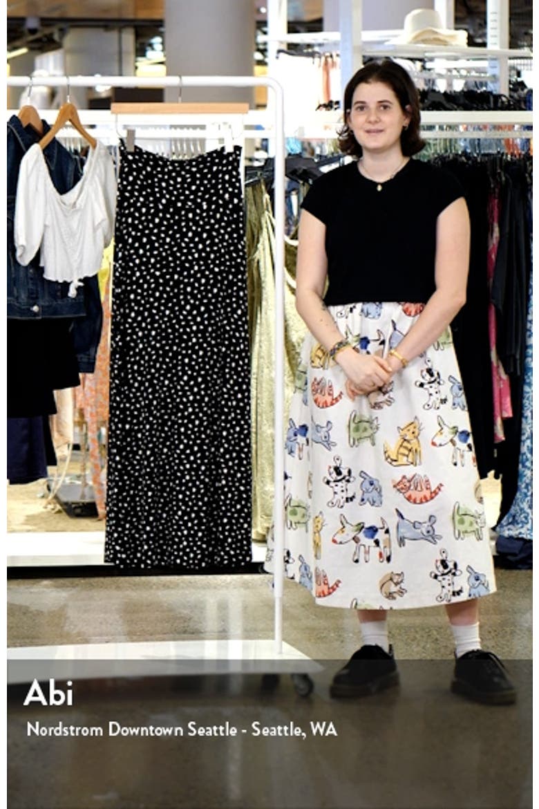 Roll Waist Maxi Skirt video