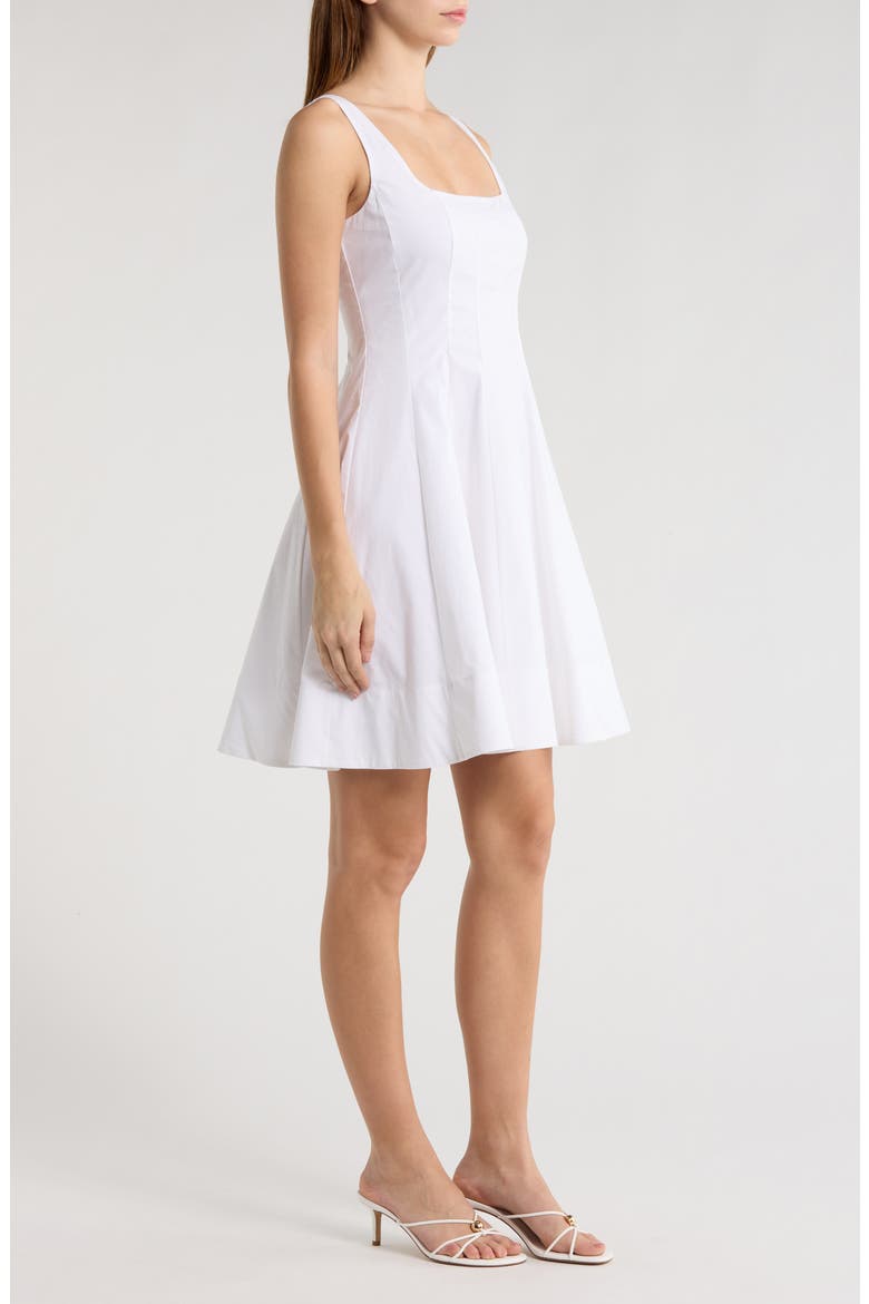 Wells Stretch Cotton Minidress, Alternate, color, WHITE