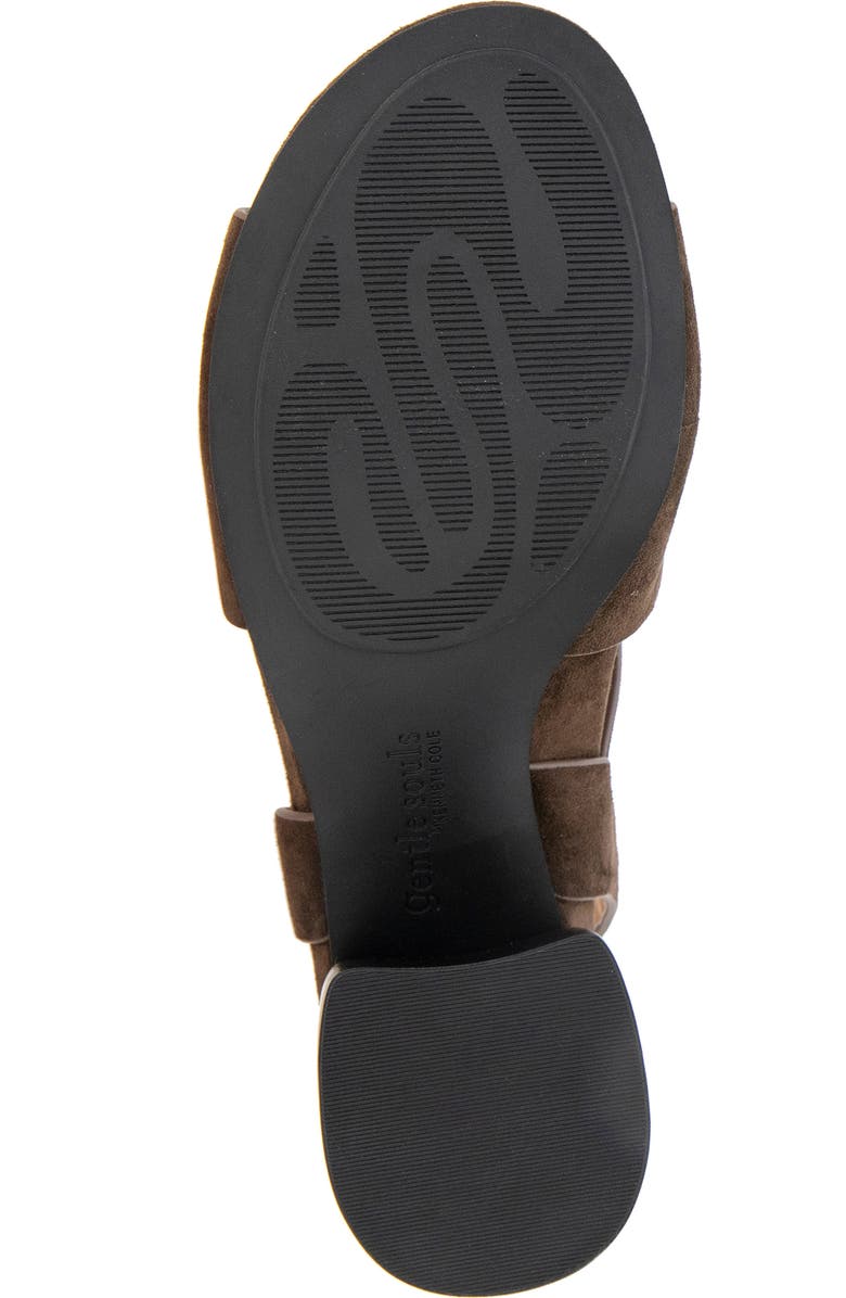 Gentle Souls Mela Crisscross Sandal, Alternate, color, Chocolate Suede