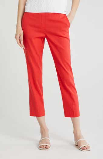 Theory Treeca Linen Blend Crop Pull-On Pants