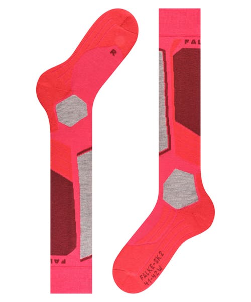 Falke Sk2 Intermediate Ski Socks In Red
