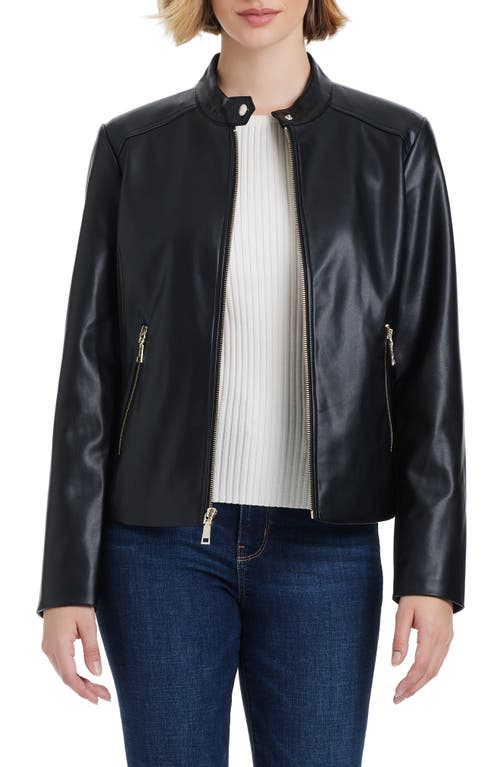 VINCE CAMUTO VINCE CAMUTO FAUX LEATHER JACKET