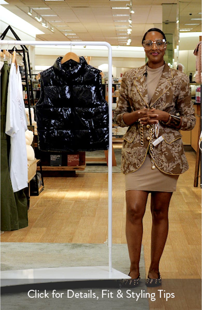 Shiny Quilted Vest, sales video thumbnail