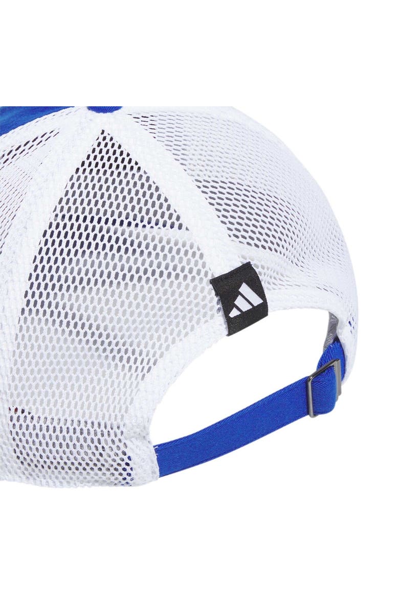 adidas Men's adidas Royal Kansas Jayhawks Mascot Slouch Trucker Adjustable Hat, Alternate, color, Royal