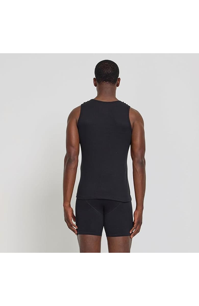 True Religion Ribbed Cotton Tank Top Pack of 5, Alternate, color, Black