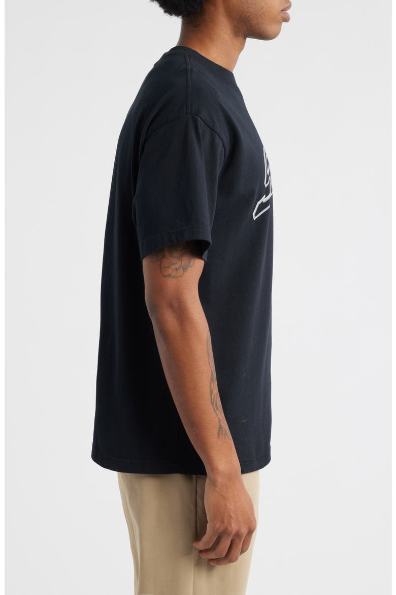 Creative Arts Logo Cotton Graphic T-Shirt, Alternate, color, BLACK
