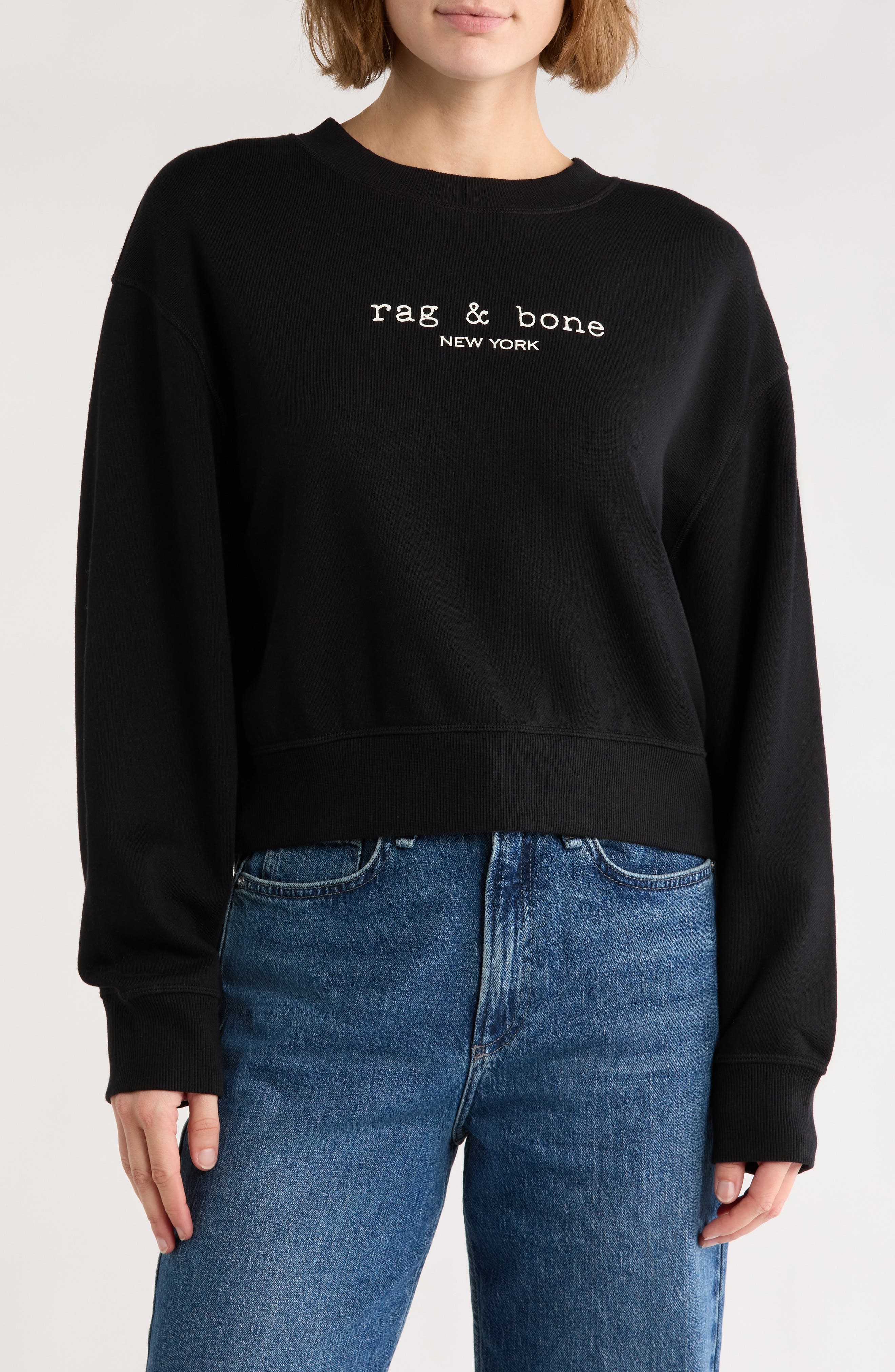 rag & bone Logo Terry Sweatshirt