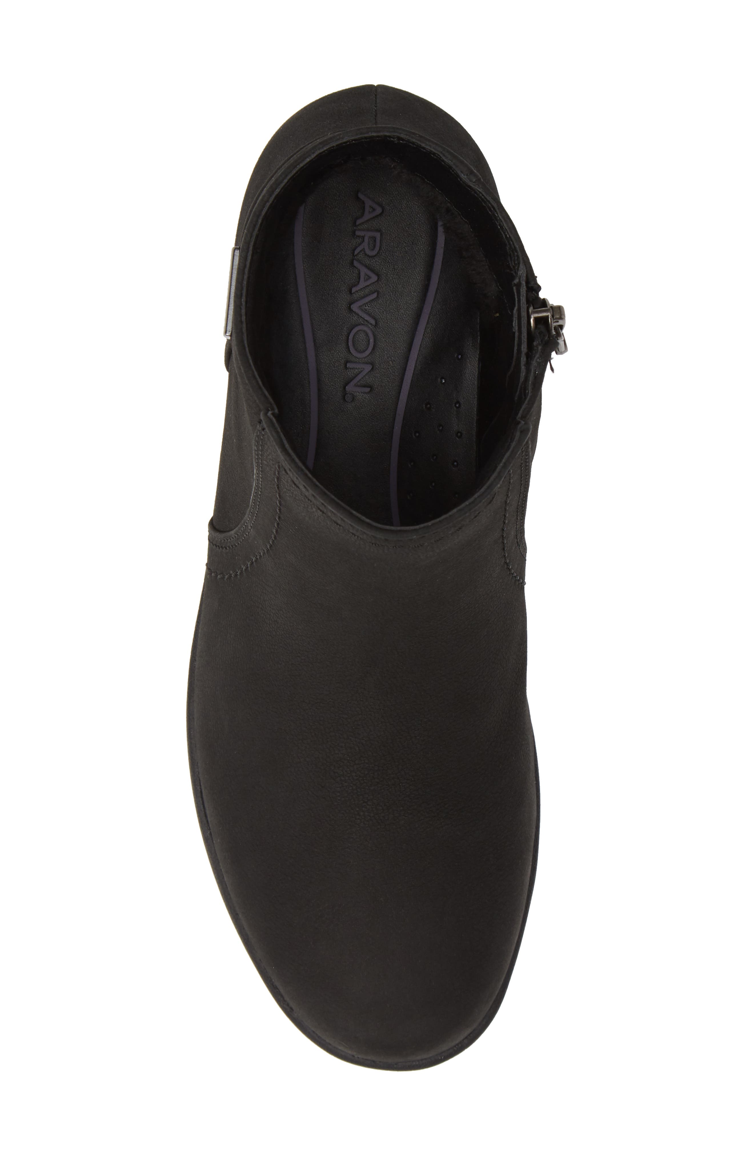 Fairlee Wedge Bootie, Alternate, color, BLACK LEATHER
