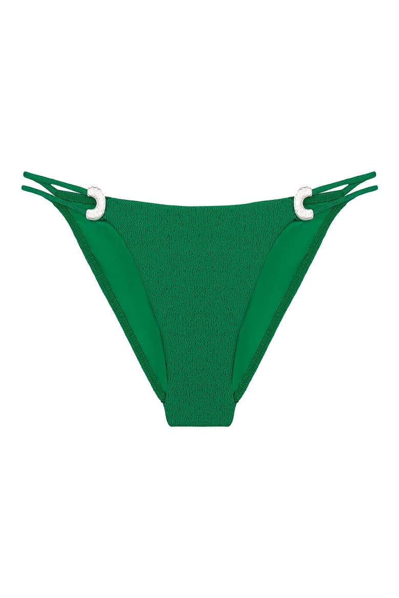 Firenze Sami Full Coverage Bikini Bottoms, Alternate, color, GREEN
